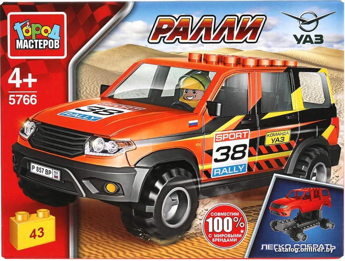

Конструктор Город мастеров Ралли SB-5766 UAZ Patriot