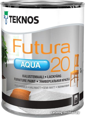 

Краска Teknos Futura Aqua 20 0.9л (база 1)