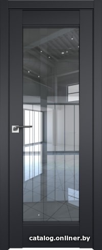 

Межкомнатная дверь ProfilDoors 107U 80x200 (черный матовый, стекло прозрачное)
