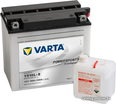 

Мотоциклетный аккумулятор Varta Powersports Freshpack YB16L-B 519 011 019 (19 А·ч)