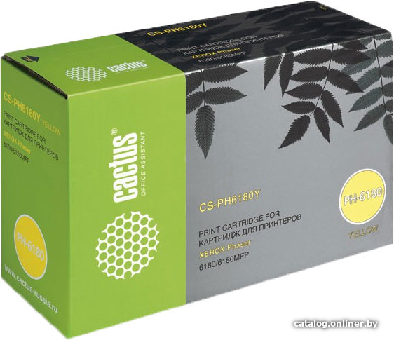 

Картридж CACTUS CS-PH6180Y (аналог Xerox 113R00725)