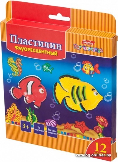

Пластилин Hatber Морская семейка KPf-12210 (12 шт)