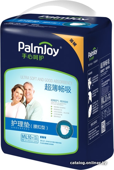 

Подгузники для взрослых Palmjoy Ultra Soft L (10 шт)