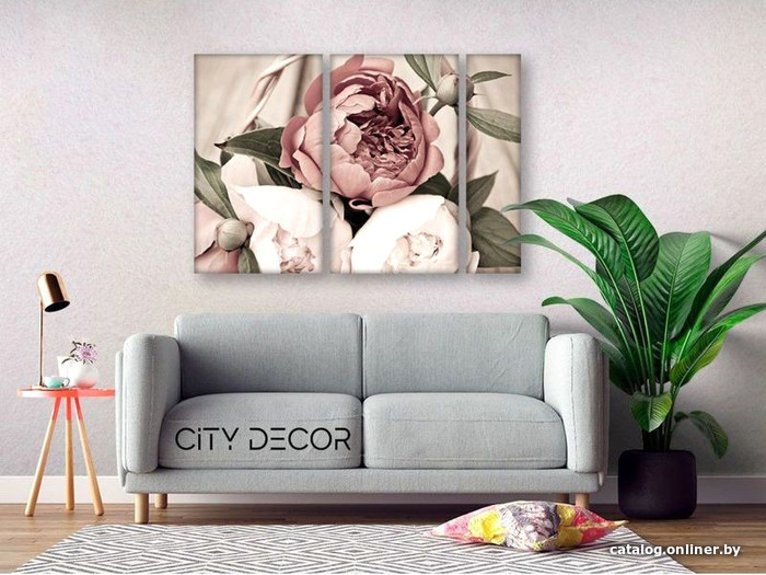 

Модульная картина Citydecor Цветы/Растения 1.119 60x90 см