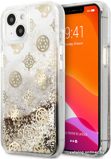 

Чехол для телефона CG Mobile Guess для iPhone 13 mini GUHCP13SLGPEGO