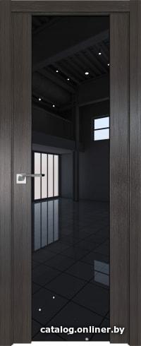 

Межкомнатная дверь ProfilDoors 8X 80x200 (грей мелинга/стекло черный триплекс)