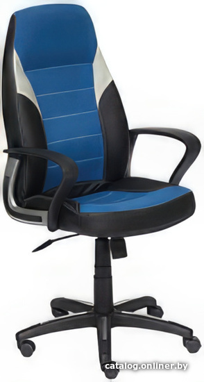 

Кресло TetChair Inter (экокожа/ткань, черный/синий/серый)