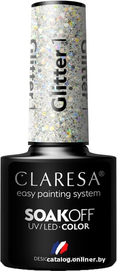 

Гель-лак Claresa Hebrid (glitter 1) 5 мл
