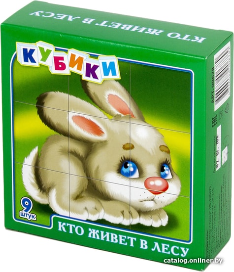 

Кубики Десятое королевство Кто живет в лесу 00678