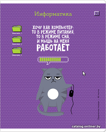 

Тетрадь предметная ArtSpace Котоцинизм - Информатика Тп48ТЛк_42615 (48 л)
