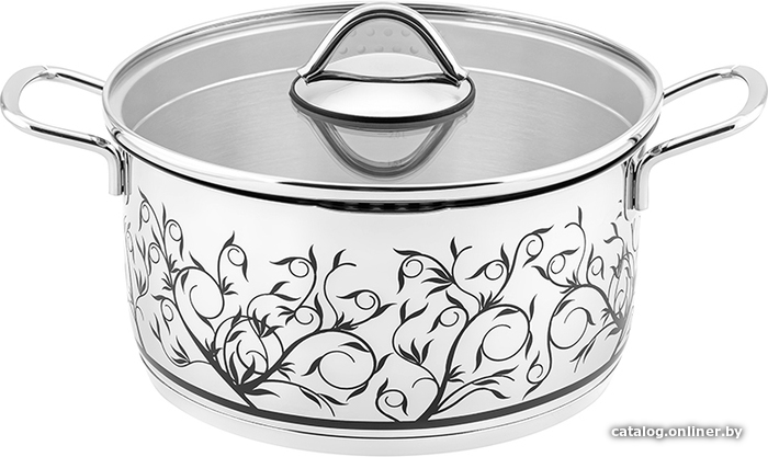 

Кастрюля Elan Gallery Гармония вкуса Серебро 120487