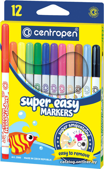 

Фломастеры Centropen Super Easy 725801201 (12 шт)