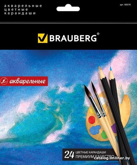 

Набор акварельных карандашей BRAUBERG Artist Line 180570 (24 цв)