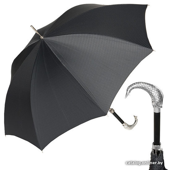 

Зонт-трость Pasotti Pesce Silver Corda Black