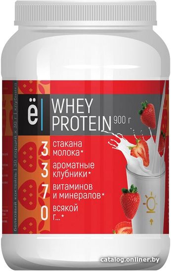

Протеин Yobaton Whey Proteine (900 г, клубника)