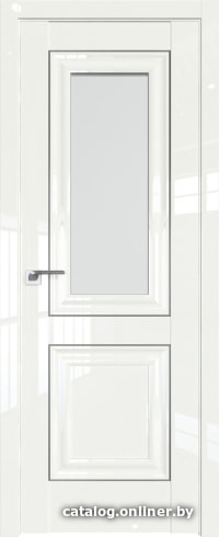 

Межкомнатная дверь ProfilDoors 28L 60x200 (дарквайт люкс серебро, стекло матовое)