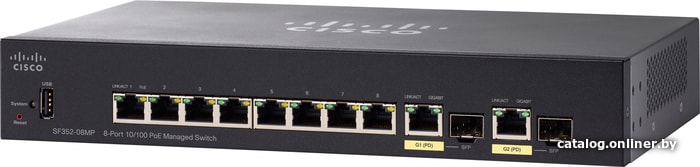 

Управляемый коммутатор 3-го уровня Cisco SF352-08MP