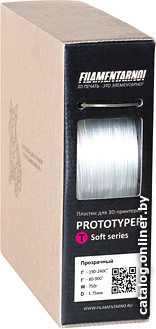 

Пластик Filamentarno! Prototyper T-Soft 1.75 мм 750 г (прозрачный)