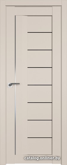 

Межкомнатная дверь ProfilDoors 17U 60x200 (санд, триплекс черный)