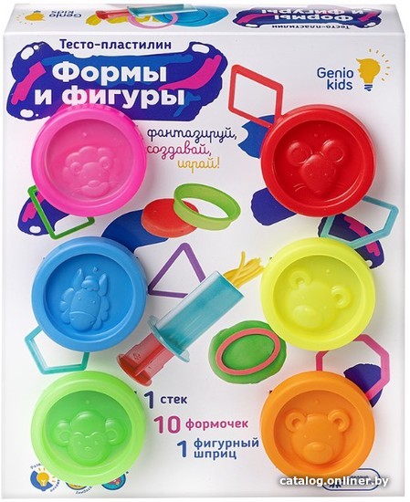 

Набор для лепки Genio Kids Тесто-пластилин. Формы и фигуры TA2005