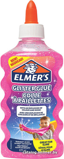 

Клей силикатный Elmers Glitter Glue 2077249 (розовый)