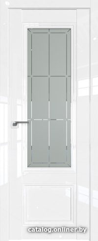 

Межкомнатная дверь ProfilDoors 2.103L 70x200 (белый люкс, стекло гравировка 1)