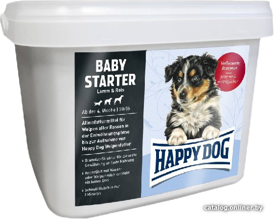 

Сухой корм для собак Happy Dog Baby Starter Lamb & Rice 1.5 кг