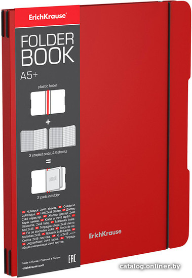 

Общая тетрадь Erich Krause FolderBook Classic 48023 (2x48л, клетка)