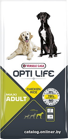 

Сухой корм для собак Versele Laga Opti Life Adult Maxi с курицей и рисом 12.5 кг