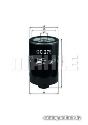 

Масляный фильтр Mahle Knecht OC279