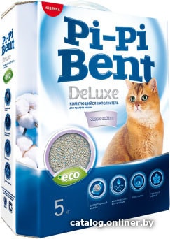 

Наполнитель для туалета Pi-Pi Bent Deluxe Clean cotton 5 кг
