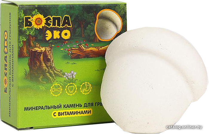 

Лакомство для грызунов Боспа Эко Минеральный камень для грызунов с витаминами 40 г