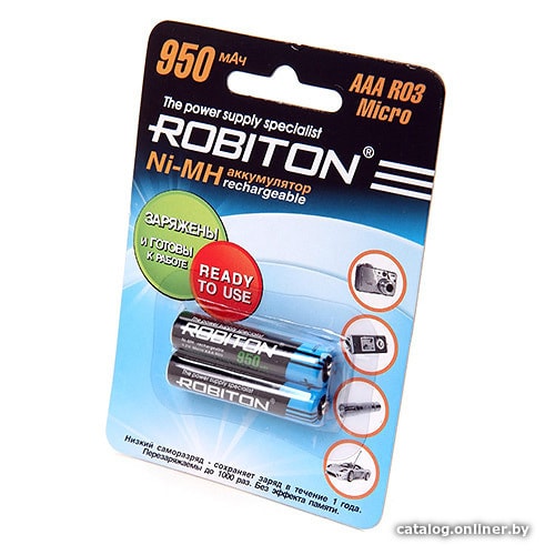 

Аккумулятор Robiton AAA 950mAh 2 шт.