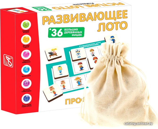 

Развивающая игра Анданте Лото. Профессии Д467а