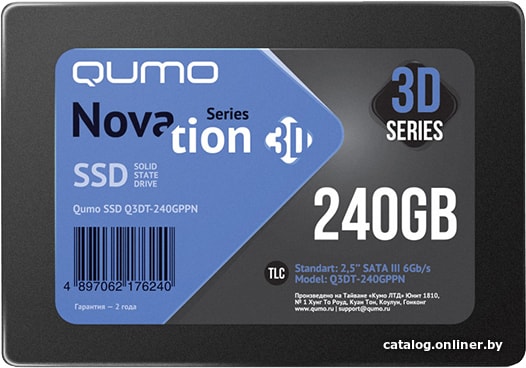 

SSD QUMO Novation 3D TLC 240GB Q3DT-240GPPN