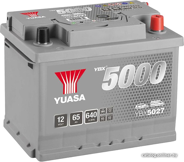 

Автомобильный аккумулятор Yuasa YBX5000 YBX5027 (65 А·ч)