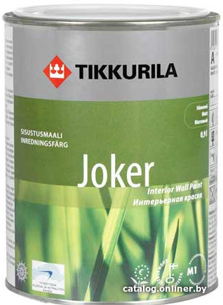 

Краска Tikkurila Joker 0.225 л. (базис A)