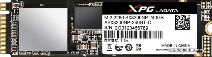 

SSD A-Data XPG SX8200 240GB ASX8200NP-240GT-C