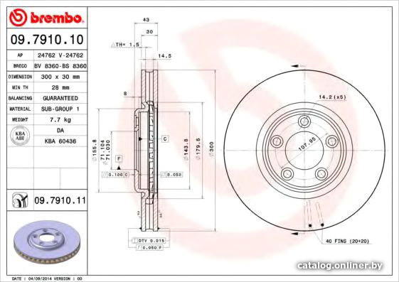 

Brembo 09791011