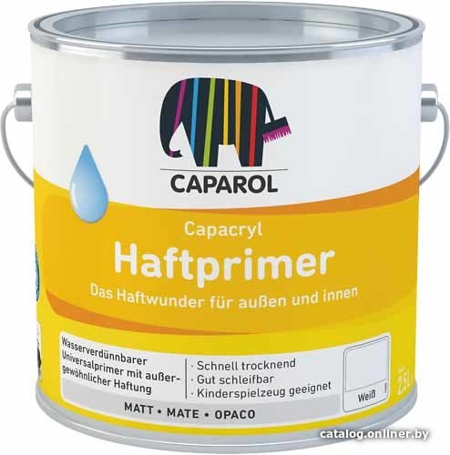 

Акриловая грунтовка Caparol Capacryl Haftprimer B1 CX (700 мл, белый)