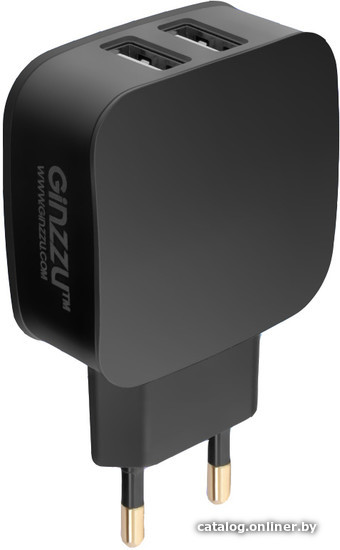 

Сетевое зарядное Ginzzu GA-3008B (черный)