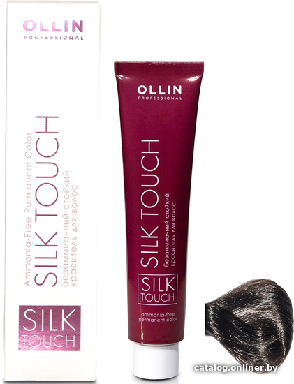 

Крем-краска для волос Ollin Professional Silk Touch 5/09 светлый шатен прозрачно-зеленый