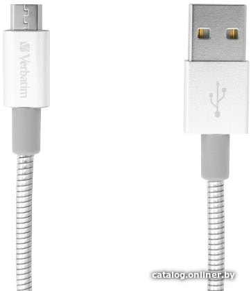 

Кабель Verbatim USB-A – micro-USB 1 м (серебристый) 48862