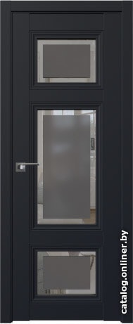 

Межкомнатная дверь ProfilDoors 2.105U 90x200 (черный матовый, стекло матовое)