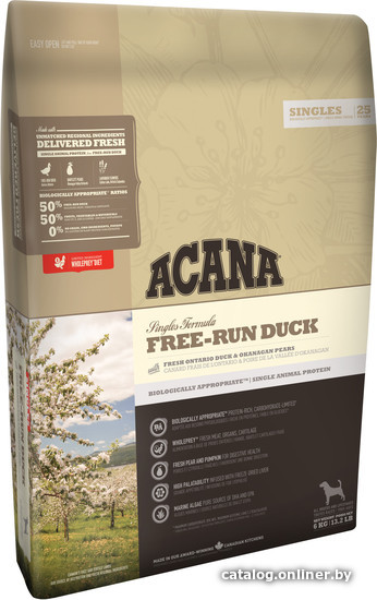 

Сухой корм для собак Acana Free-Run Duck 6 кг