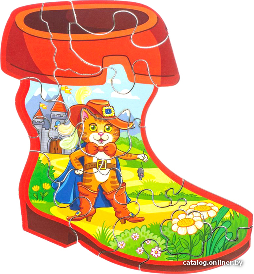 

Мозаика/пазл WoodLand Toys Кот в сапогах 147206