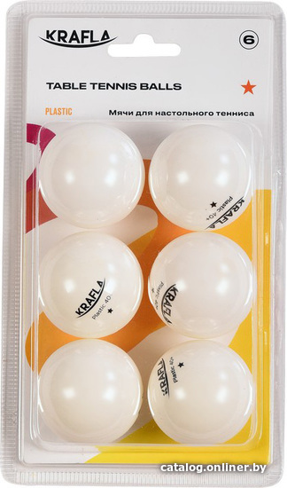 

Мяч для настольного тенниса Krafla KFL-AQB-WT600 (6 шт)