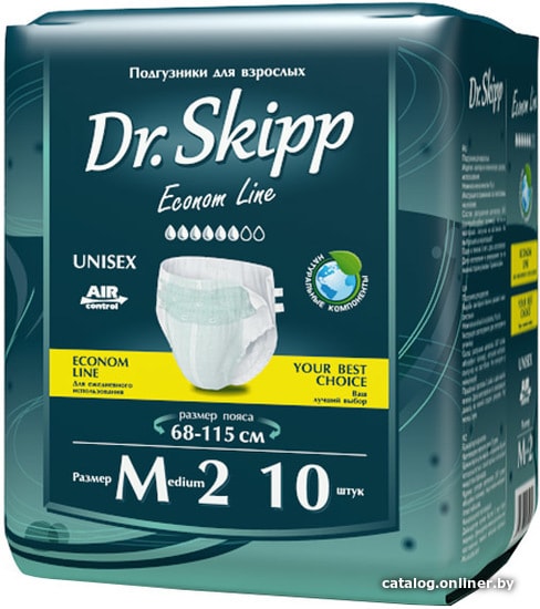 

Подгузники для взрослых Dr.Skipp Econom Line M 2 (10 шт)