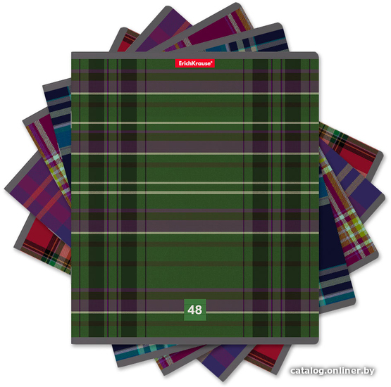 

Общая тетрадь Erich Krause Scottish Cage 48 л линейка 47517