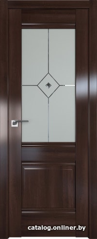 

Межкомнатная дверь ProfilDoors 2X 80x200 (орех сиена/матовое с прозрачным фьюзингом)